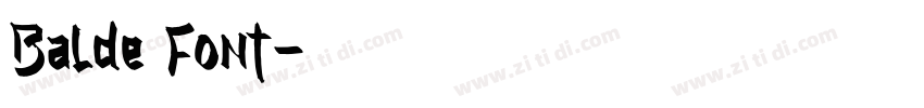 Balde Font字体转换